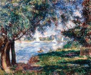 Bougival, 1888 door Pierre Auguste Renoir
