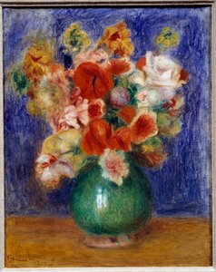 Boeket bloemen door Pierre Auguste Renoir