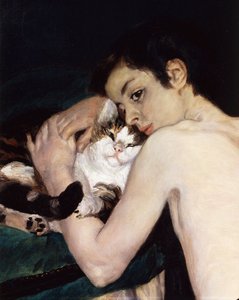 Jongen met een kat, door Pierre-Auguste Renoir