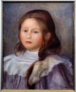 Kinderportret Schilderij door Pierre Auguste Renoir
