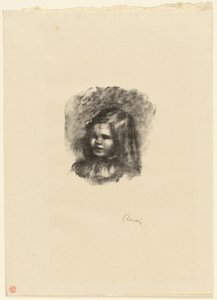 Claude Renoir, naar Links Gekeerd door Pierre Auguste Renoir