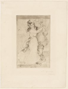 Dans op het platteland door Pierre Auguste Renoir