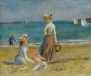 Figuren op het strand