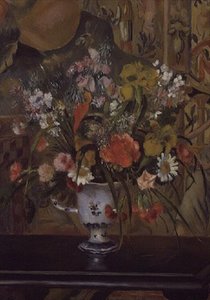 Bloemen in een Vaas door Pierre Auguste Renoir
