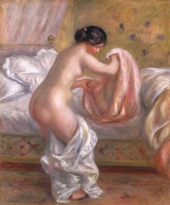 Gabrielle Opkomend, ca. 1909 door Pierre Auguste Renoir