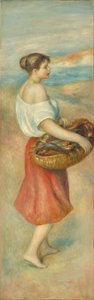 Meisje met een mand vis, ca. 1889