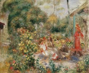 Meisjes in een tuin in Montmartre, ca. 1893-5