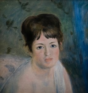 Hoofd van een Vrouw door Pierre Auguste Renoir