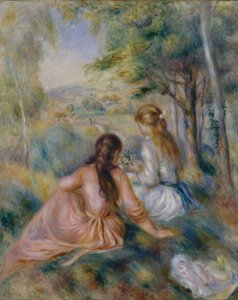 In de Weide, 1888-92 door Pierre Auguste Renoir