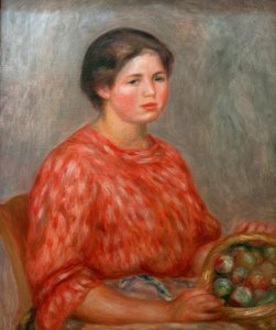 De fruitverkoopster door Pierre Auguste Renoir