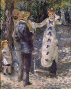 De schommel door Pierre Auguste Renoir