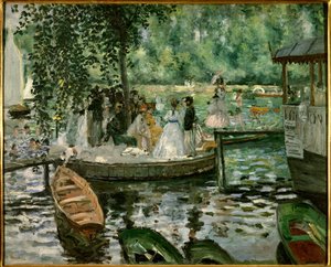 La grenouillere door Pierre Auguste Renoir