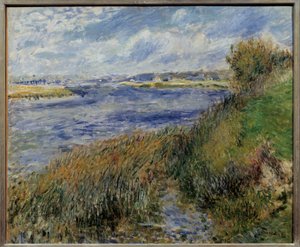 La Seine à Champrosay door Pierre Auguste Renoir