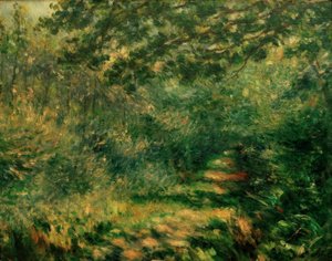 Het pad door het bos door Pierre Auguste Renoir