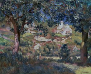 Landschap bij La Roche Guyon, c.1887