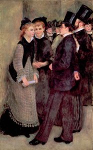Het Verlaten van het Conservatorium (La Sortie du conservatoire) 1877 door Pierre Auguste Renoir