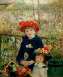 De twee zussen (op het terras) door Pierre Auguste Renoir