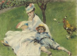 Madame Monet en Haar Zoon, 1874