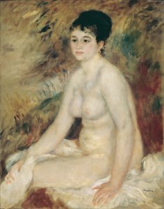 Na het bad door Pierre Auguste Renoir