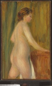 Naakt met badhanddoek, ca. 1900