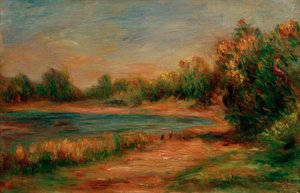 Landschap in Guernsey door Pierre Auguste Renoir