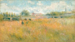 Landschap aan de oever van de Seine bij Rueil