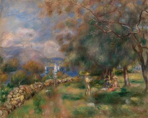 Schiereiland van Saint-Jean door Pierre Auguste Renoir