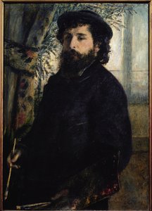 Portret van Claude Monet door Pierre Auguste Renoir