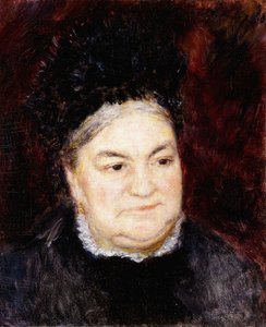 Portret van oude vrouw door Pierre Auguste Renoir