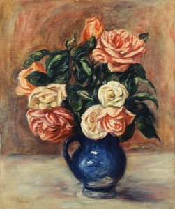 Rozen in een Blauwe Vaas, c.1900