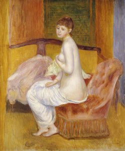 Zittende naakte vrouw, rustend, 1885