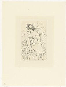 Staande naakte vrouw of baadster door Pierre Auguste Renoir
