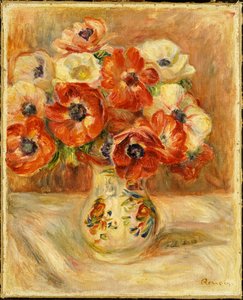 Stilleven met Anemonen door Pierre Auguste Renoir