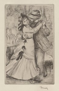 De dorpsdans door Pierre Auguste Renoir