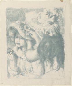 De Vastgepinde Hoed, tweede plaat door Pierre Auguste Renoir