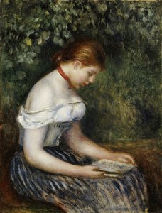 De lezer door Pierre Auguste Renoir