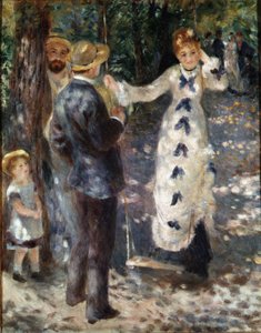 De schommel door Pierre Auguste Renoir