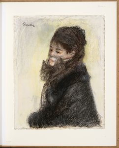 De Gesluierde Vrouw, c.1877-79 door Pierre Auguste Renoir
