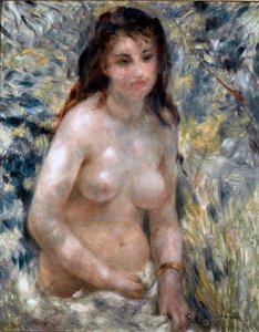 Torso, effect van zon door Pierre Auguste Renoir