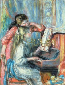 Jonge Meisjes aan de Piano, 1892 door Pierre Auguste Renoir