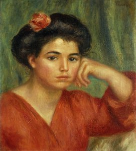 Jonge vrouw met een roos; Jeune Fille a la Rose, 1907