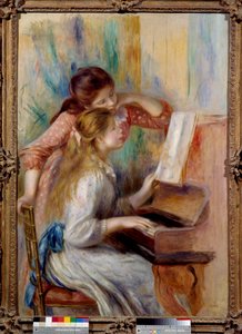 Meisjes aan de piano door Pierre Auguste Renoir