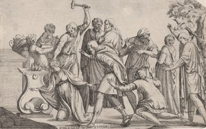 Offer van Iphigenia door Pierre Biard