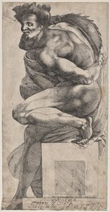 Ignudo (naar Michelangelo)