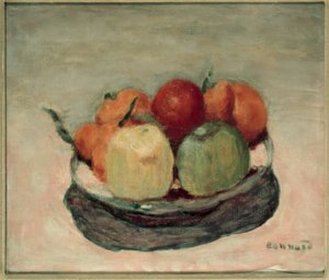 Schaal met fruit of De appels