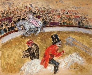 Bij het circus, ca.1897 (olieverf op board)