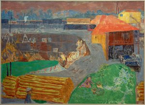 Bruinkoolmijn door Pierre Bonnard
