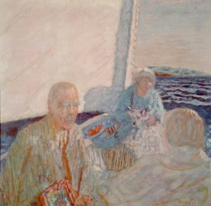 In de Zeilboot door Pierre Bonnard