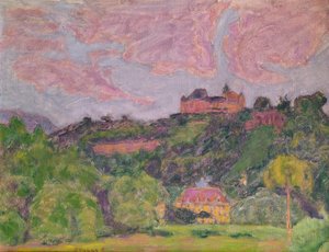 Landschap bij Uriage door Pierre Bonnard
