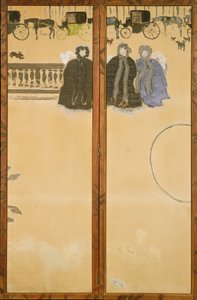 Promenade des Nourrices door Pierre Bonnard